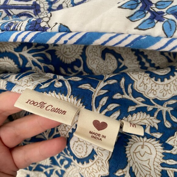 Alix of Bohemia "Hudson" Printed Jacket in Blue, size Medium - Picture 3 of 7